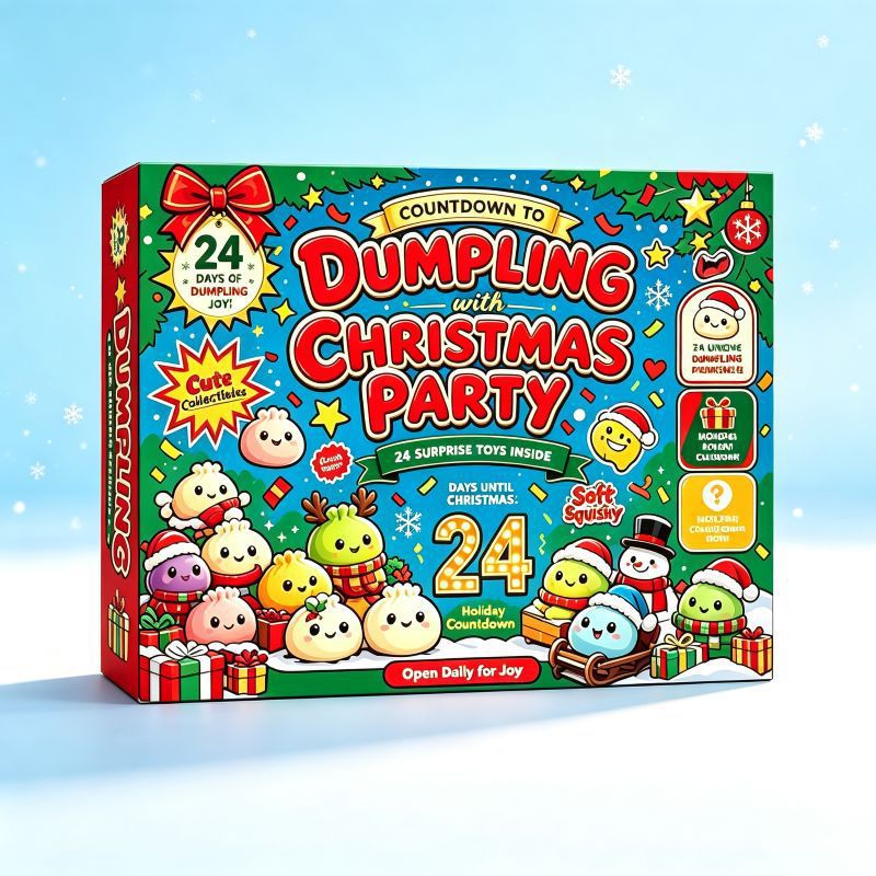 24Pcs Dumpling Squishy Blind Box