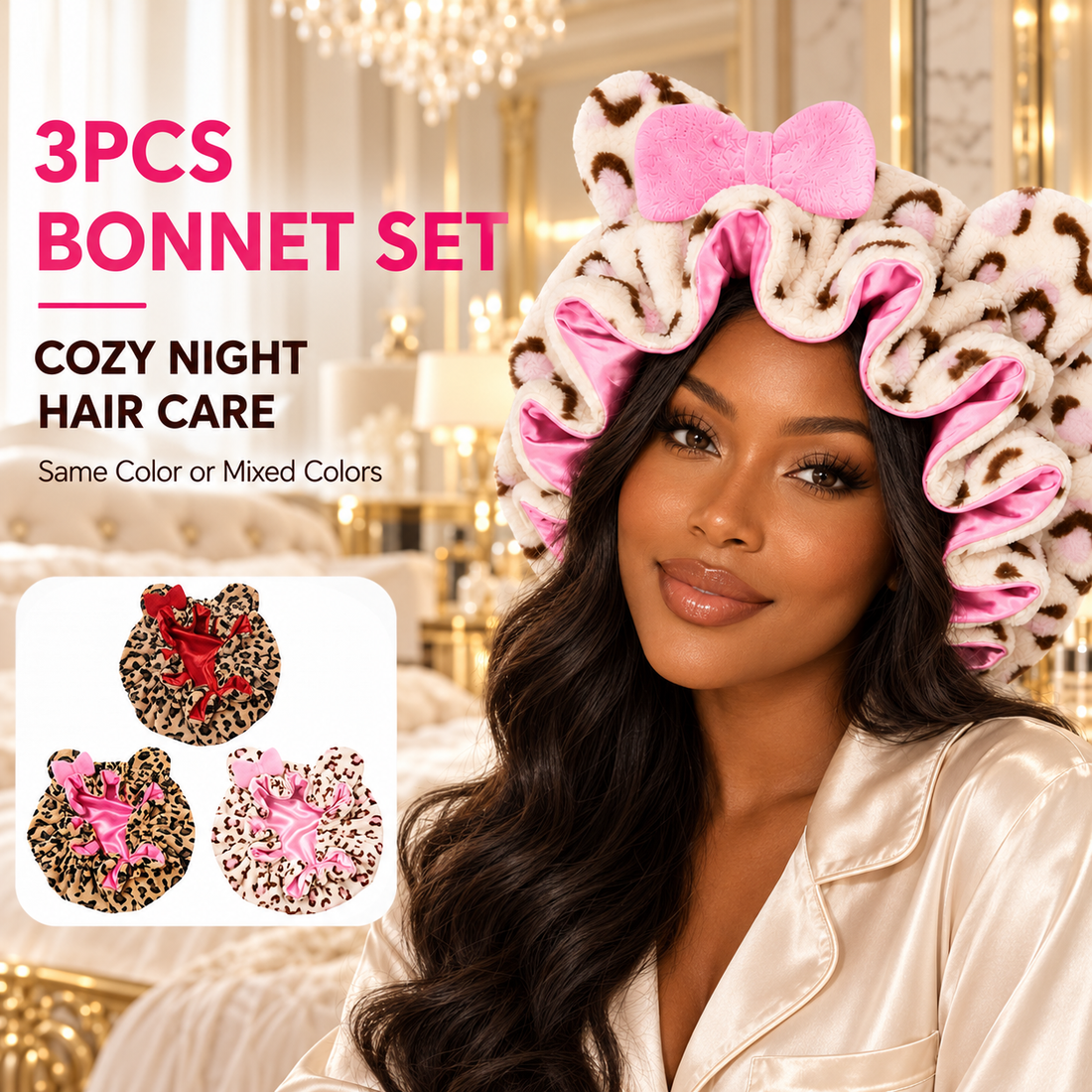 Leopard Teddy Bear Bonnet Set (3 Pack) | Rich Digital Academy – RICH ...